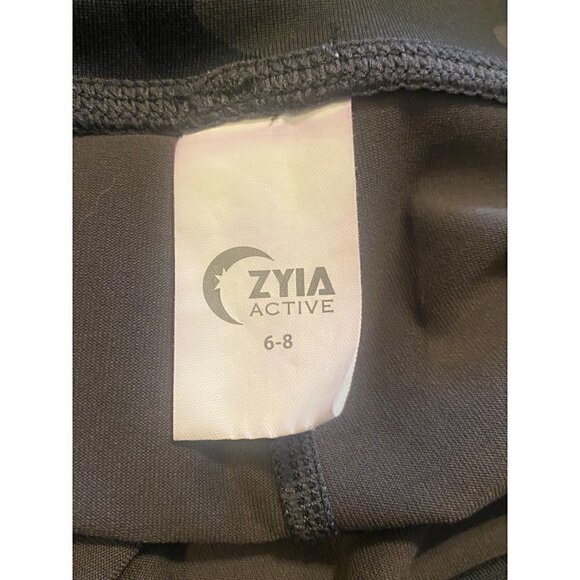 Zyia Luxe Active Forest Camo High Rise Cropped Leggings Size M - Picture 6 of 7